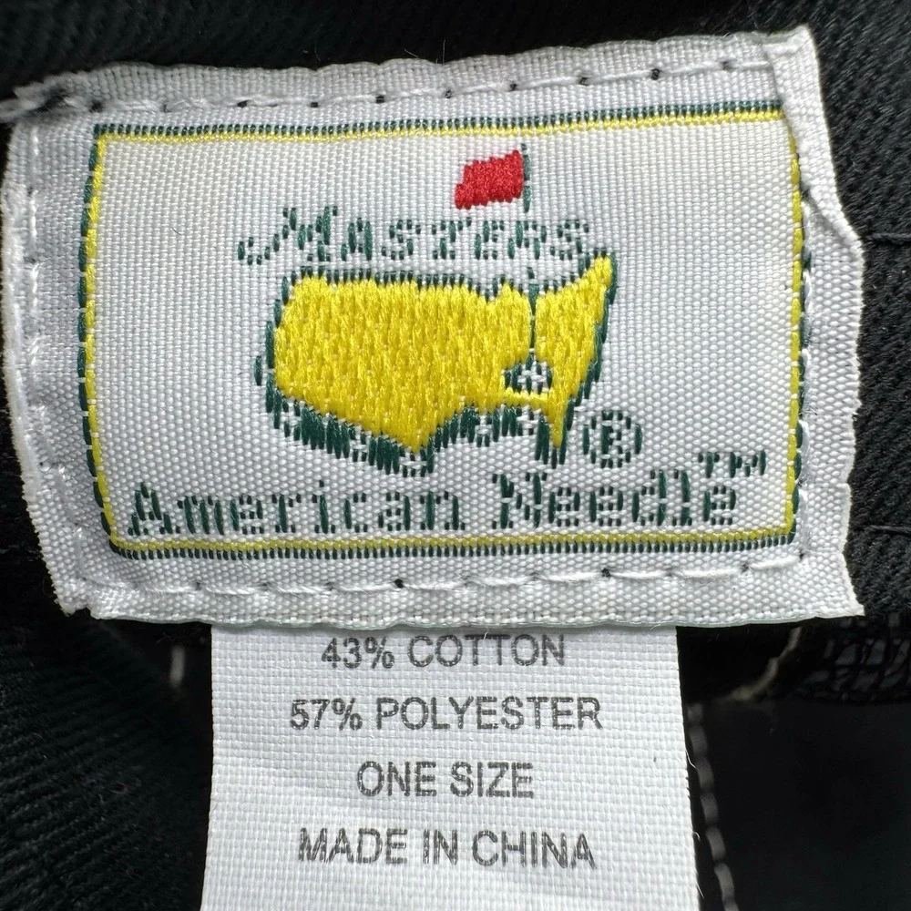 Masters Tournament Augusta National Golf Trucker Hat Black Mesh Snapback NWT